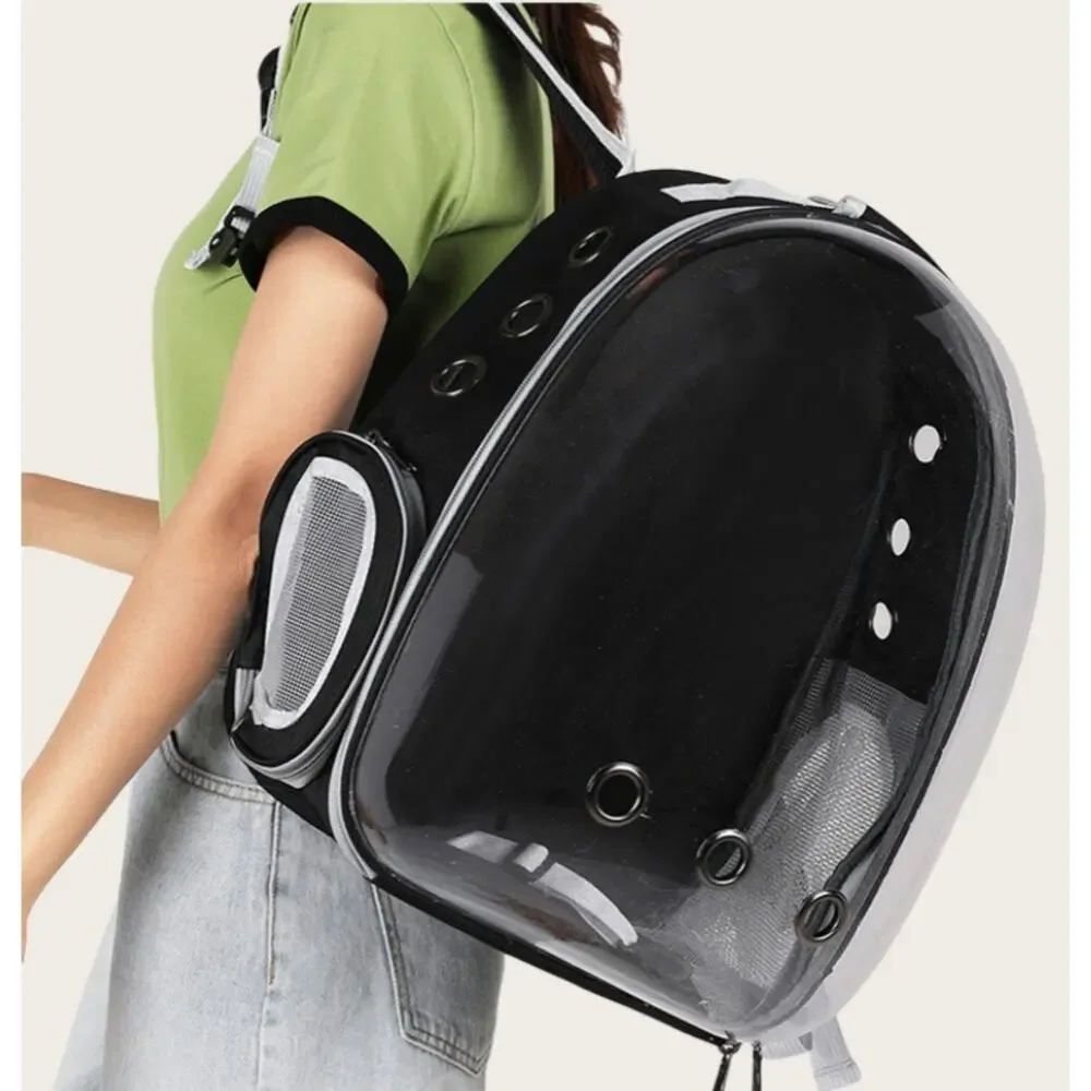 Space Capsule Pet Carrier Backpack, Breathable Travel Bag for Small Cats & Dogs